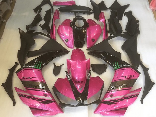 Rose et Noir Carénage Moto R3 2015-2022 Rose et Noir Carénage Moto R3 2015-2022