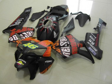 Rossi Noir Mat Carénage Moto CBR 600 RR 2005-2006