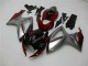Rouge Argent Carénage Moto GSXR 600 / 750 K6 2006-2007 Rouge Argent Carénage Moto GSXR 600 / 750 K6 2006-2007