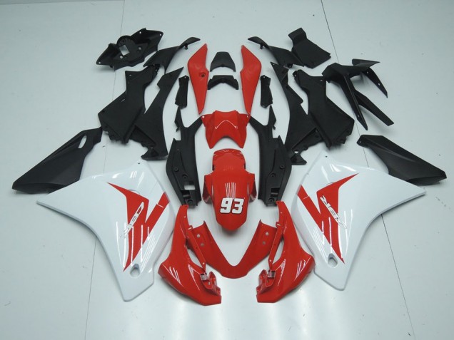 Rouge Blanc 93 Carénage Moto CBR 125 R 2011-2013 Rouge Blanc 93 Carénage Moto CBR 125 R 2011-2013