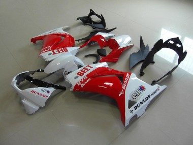 Rouge Blanc BEET Carénage Moto ZX 250R 2008-2012