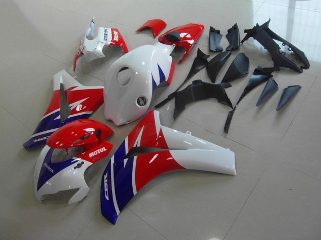 Rouge Blanc Bleu Motul Carénage Moto CBR 1000 RR 2008-2011 Rouge Blanc Bleu Motul Carénage Moto CBR 1000 RR 2008-2011