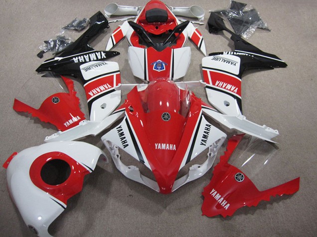 Rouge Blanc Carénage Moto R1 2007-2008 Rouge Blanc Carénage Moto R1 2007-2008
