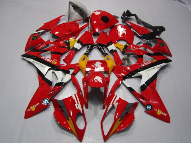 Rouge Blanc Carénage Moto S1000RR 2009-2014 Rouge Blanc Carénage Moto S1000RR 2009-2014