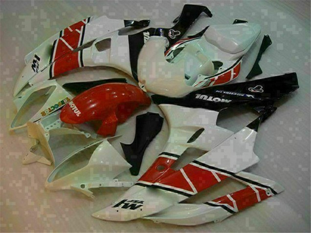 Rouge Blanc Carénages Moto & Carrosserie R6 2006-2007