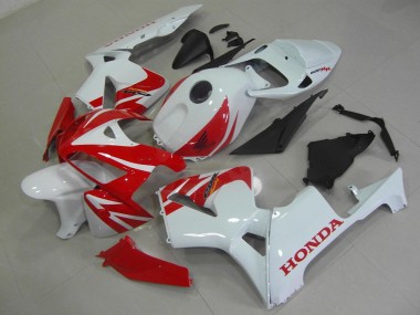 Rouge Blanc Kit Carénages Motos Complet CBR 600 RR 2005-2006