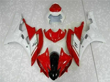 Rouge Blanc Kit Carénages Motos Complet R6 2006-2007