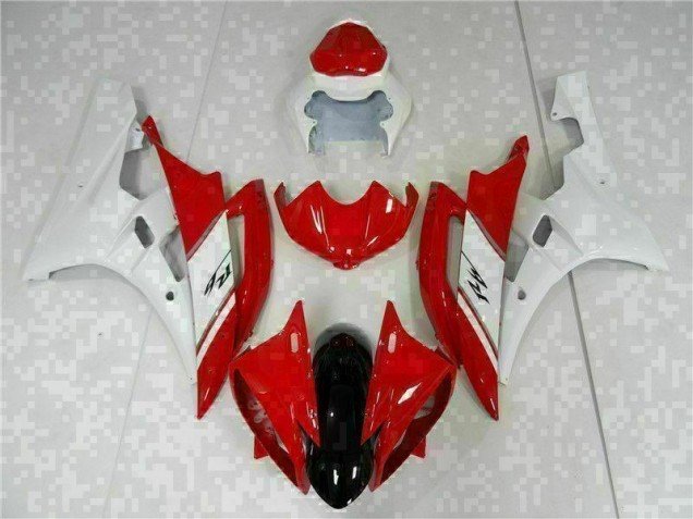 Rouge Blanc Kit Carénages Motos Complet R6 2006-2007 Rouge Blanc Kit Carénages Motos Complet R6 2006-2007