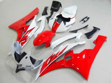 Rouge Blanc Kit Carénages Motos & Plastique R6 2006-2007