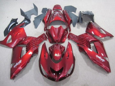 Rouge Blanc Ninja Décalque Carénage Moto ZX14R ZZR 1400 2006-2011