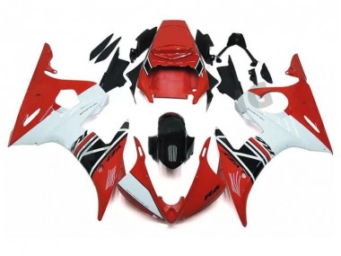 Rouge Blanc Noir Carénage Moto R6 2003-2005