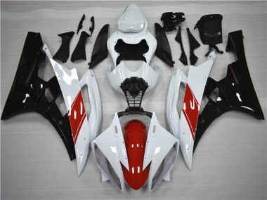 Rouge Blanc Noir Carénage Moto R6 2006-2007