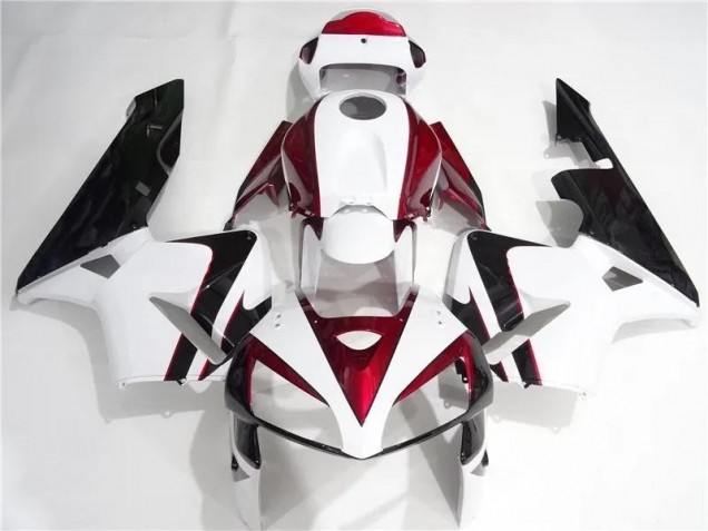 Rouge Blanc Noir Carénages Moto CBR 600 RR 2005-2006