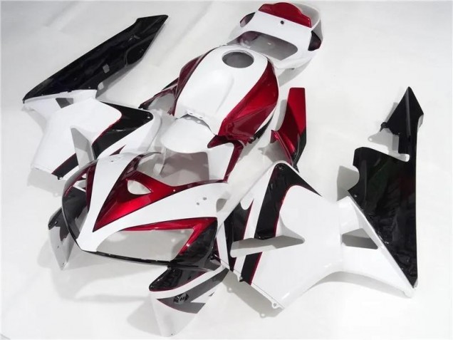 Rouge Blanc Noir Carénages Moto CBR 600 RR 2005-2006