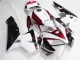 Rouge Blanc Noir Carénages Moto CBR 600 RR 2005-2006
