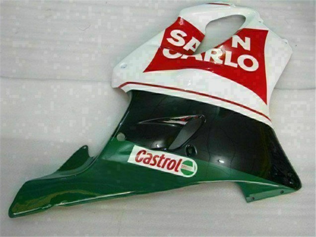 Rouge Blanc Noir San Carlo Carénage Moto CBR 600 F4i 2001-2003