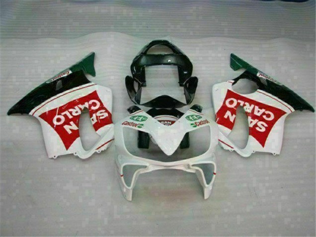 Rouge Blanc Noir San Carlo Carénage Moto CBR 600 F4i 2001-2003