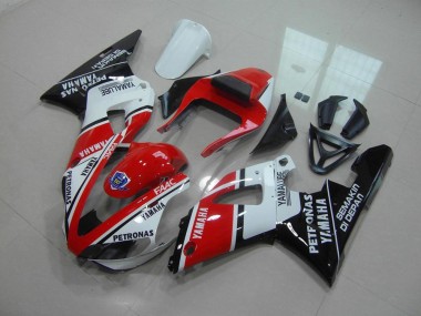 Rouge Blanc Yamalube Carénage Moto R1 2000-2001