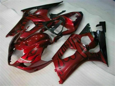 Rouge Carénage Moto GSXR 1000 K3 2003-2004