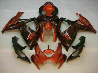 Rouge Carénage Moto GSXR 600 / 750 K6 2006-2007