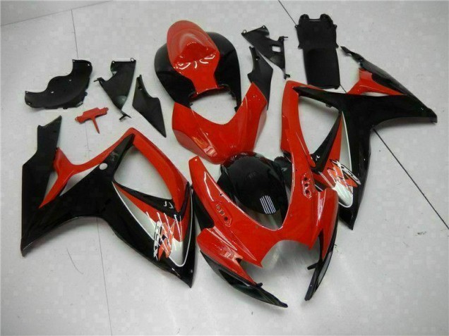 Rouge Carénages Moto GSXR 600 / 750 K6 2006-2007 Rouge Carénages Moto GSXR 600 / 750 K6 2006-2007