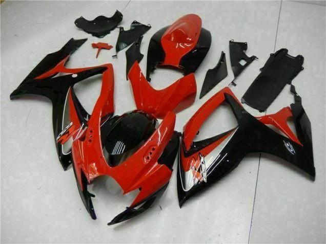 Rouge Carénages Moto GSXR 600 / 750 K6 2006-2007 Rouge Carénages Moto GSXR 600 / 750 K6 2006-2007