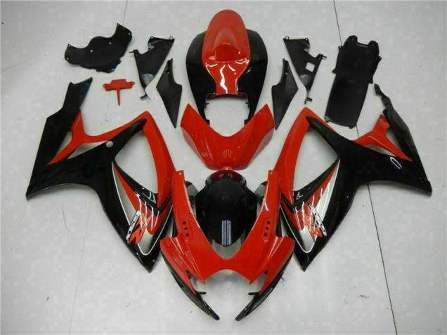 Rouge Carénages Moto GSXR 600 / 750 K6 2006-2007 Rouge Carénages Moto GSXR 600 / 750 K6 2006-2007