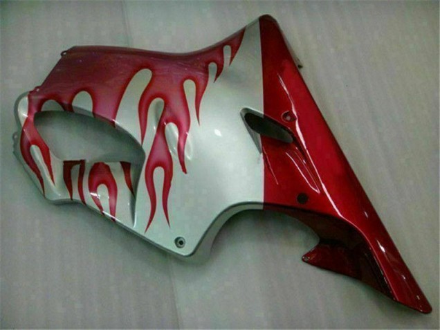 Rouge Flamme Argent Carénage Moto CBR 600 F4i 2001-2003