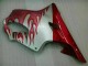 Rouge Flamme Argent Carénage Moto CBR 600 F4i 2001-2003