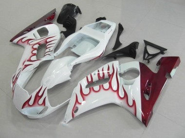 Rouge Flamme Carénage Moto R6 1998-2002