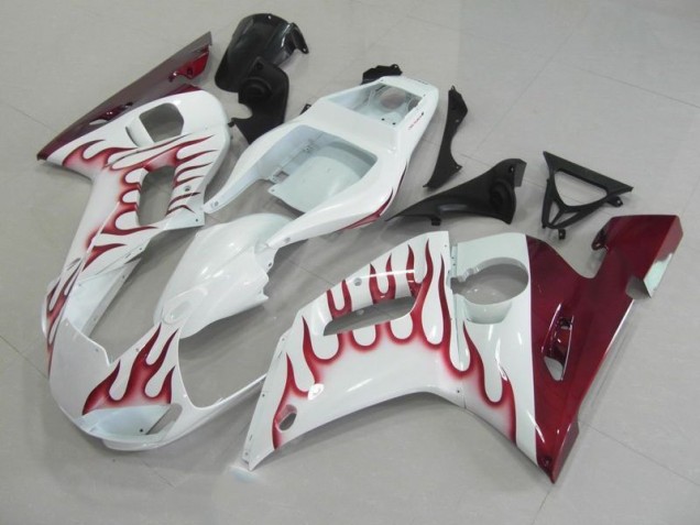 Rouge Flamme Carénage Moto R6 1998-2002