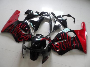 Rouge Flamme Carénage Moto ZX12R 2000-2001
