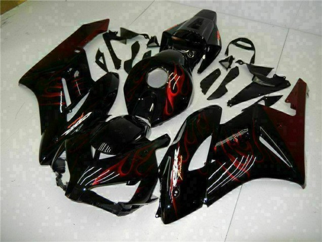 Rouge Flamme Noir Carénage Moto CBR 1000 RR 2004-2005 Rouge Flamme Noir Carénage Moto CBR 1000 RR 2004-2005