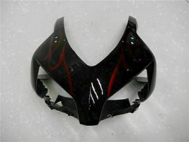 Rouge Flamme Noir Carénage Moto CBR 1000 RR 2004-2005 Rouge Flamme Noir Carénage Moto CBR 1000 RR 2004-2005