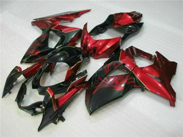 Rouge Flamme Noir Carénage Moto GSXR 1000 K9 2009-2016