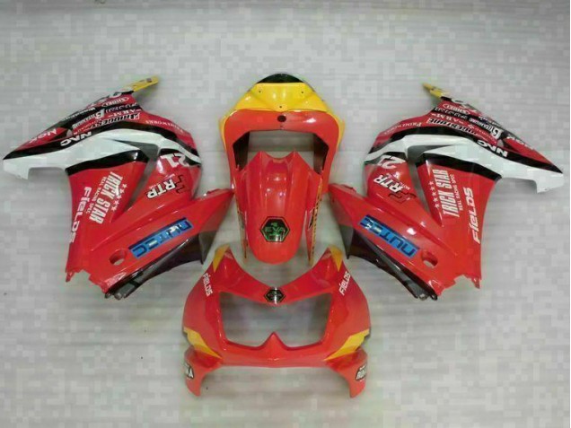 Rouge Jaune Carénage Moto EX250 2008-2012