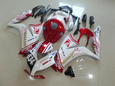 Rouge Musashi Carénage Moto CBR 1000 RR 2012-2016