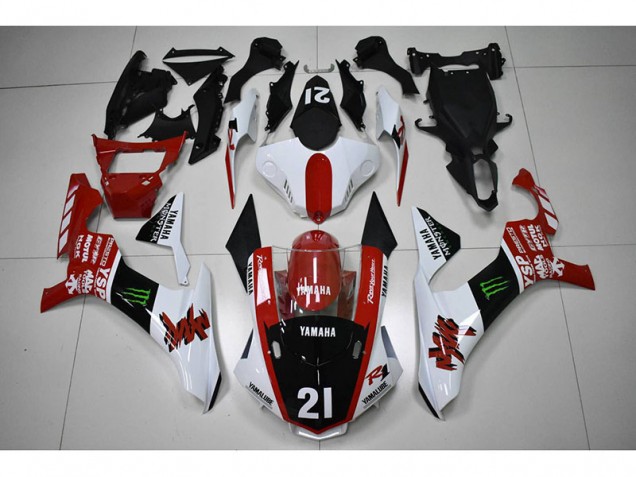 Rouge Noir 21 Carénage Moto R1 2015-2019