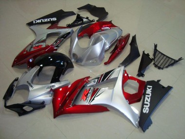 Rouge Noir Argent Carénage Moto GSXR 1000 K7 2007-2008