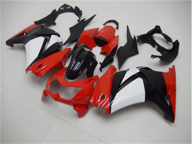 Rouge Noir Blanc Carénage Moto EX250 2008-2012 Rouge Noir Blanc Carénage Moto EX250 2008-2012