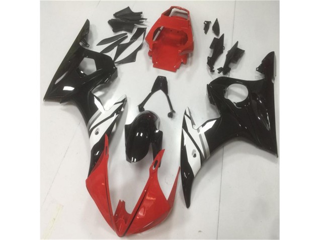 Rouge Noir Blanc Carénage Moto R6 2003-2005 Rouge Noir Blanc Carénage Moto R6 2003-2005