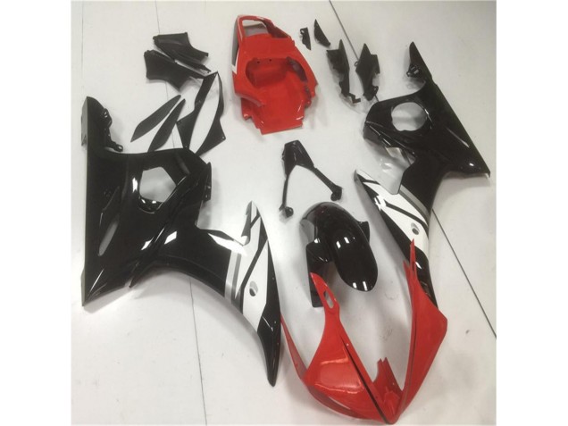 Rouge Noir Blanc Carénage Moto R6 2003-2005 Rouge Noir Blanc Carénage Moto R6 2003-2005