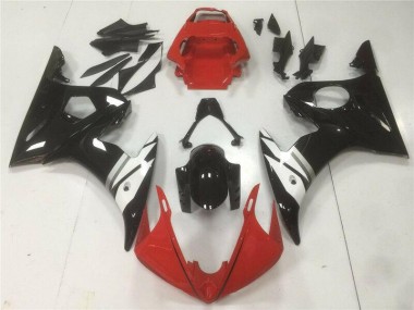 Rouge Noir Blanc Carénage Moto R6 2003-2005