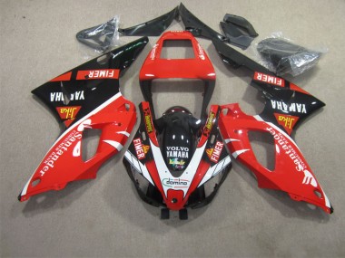 Rouge Noir Blanc Santander Carénage Moto R1 2009-2011