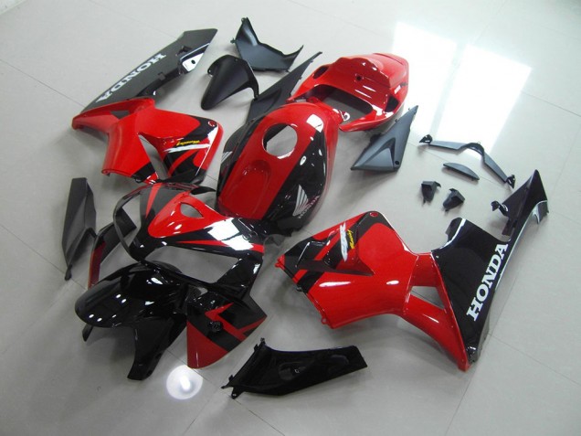 Rouge Noir Carénage Moto CBR 600 RR 2005-2006 Rouge Noir Carénage Moto CBR 600 RR 2005-2006