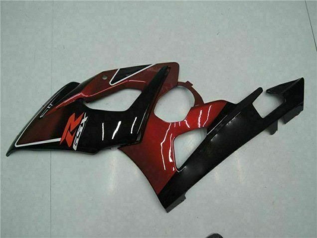 Rouge Noir Carénage Moto GSXR 1000 K5 2005-2006