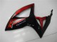 Rouge Noir Carénage Moto GSXR 600 / 750 K6 2006-2007