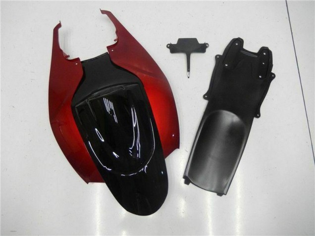Rouge Noir Carénage Moto GSXR 600 / 750 K6 2006-2007