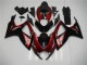 Rouge Noir Carénage Moto GSXR 600 / 750 K6 2006-2007
