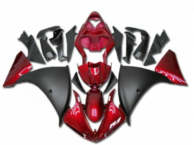 Rouge Noir Carénage Moto R1 2009-2011